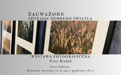 Wystawa fotografii ZAUWAŻONE szukając dobrego światła – Piotr Brydak