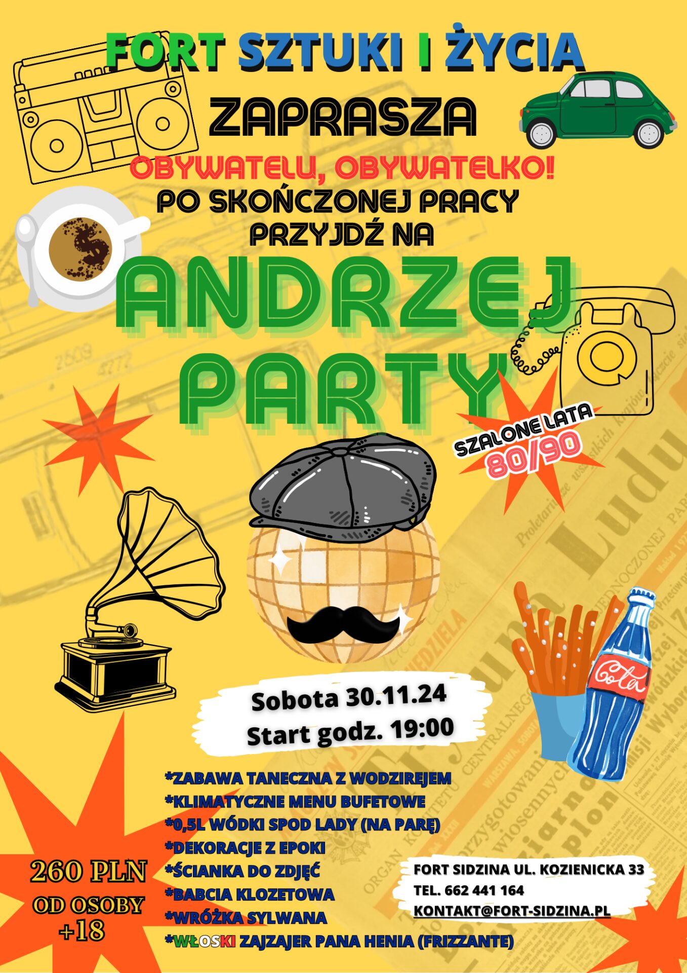 Andrzej party plakat